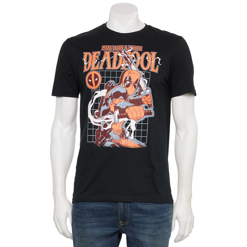 Men's Marvel Deadpool Grid Graphic Tee