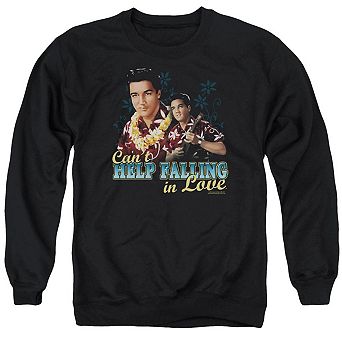 Elvis Presley Cant Help Falling Adult Crewneck Sweatshirt