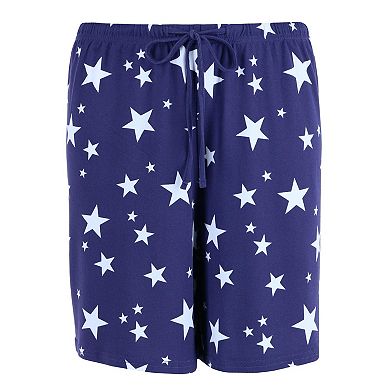 Women's Plus Size Star Print Short Pajama Set