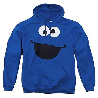 Sesame Street Cookie Monster Face Adult Pull Over Hoodie