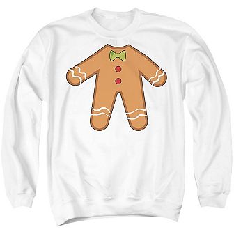 Christmas Gingerbread Man Unisex Adult Crewneck Sweatshirt Sweater
