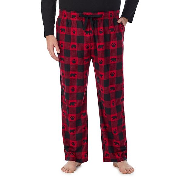 Big & Tall Cuddl Duds® Fleece Pajama Pant - Red Buffalo (2XB)