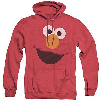 Sesame Street Elmo Face Adult Heather Hoodie