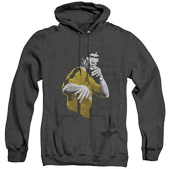 Bruce Lee Suit Of Death Adult Heather Hoodie