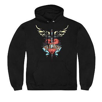 Bon Jovi Daggered Adult Pull Over Hoodie