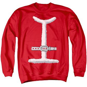 Christmas Santa Suit Unisex Adult Crewneck Sweatshirt Sweater