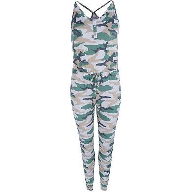 Overslept Women's Camo Print Knit Pajama Jumper
