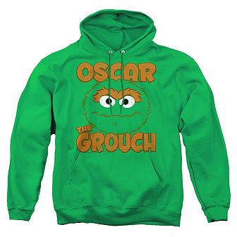 Sesame Street Oscar Sandwich Adult Pull Over Hoodie