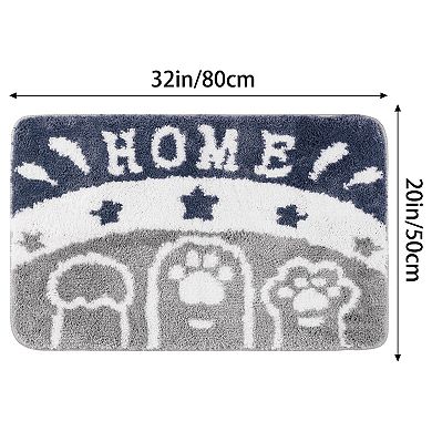Cute Bath Mat, Stylish Funny Bathroom Rug With Lovely Words, Absorbent And Non-slip