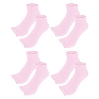 4 Pairs Half Finger Toe Socks Unisex Non Slip Sticky For Yoga Fit