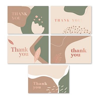 Rileys Thank You Cards With Envelopes, 50-count, Gold Foil - Blank Note Cards, Perfect For Wedding