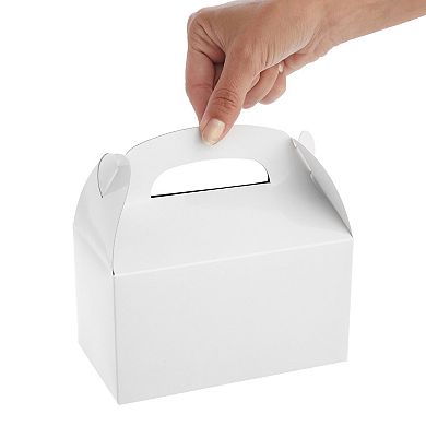 24-Pack Treat Boxes Candy for Party Favors (White, 9.75 x 7.0 x 1.88 In)
