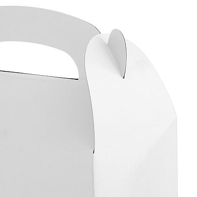 24-Pack Treat Boxes Candy for Party Favors (White, 9.75 x 7.0 x 1.88 In)