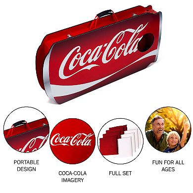 Coca-cola Can Cornhole Set With 8 Bean Bags By Trademark Games