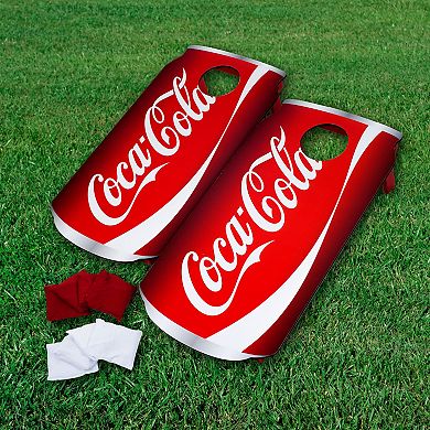 Coca-cola Can Cornhole Set With 8 Bean Bags By Trademark Games