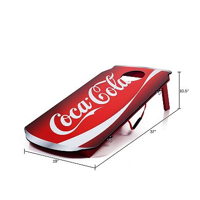 Coca-cola Can Cornhole Set With 8 Bean Bags By Trademark Games