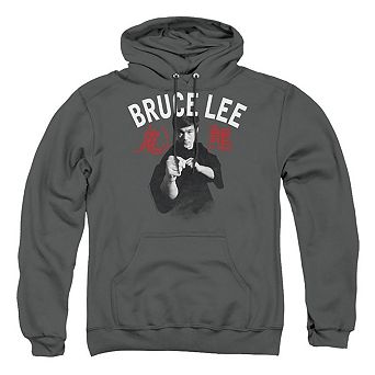 Bruce Lee Ready Adult Pull Over Hoodie