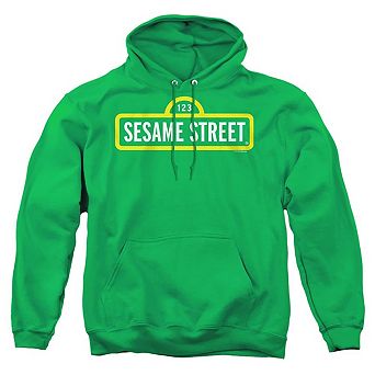 Sesame Street Logo Adult Pull Over Hoodie