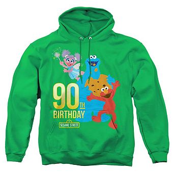 Sesame Street 90th Birthday Adult Pull Over Hoodie