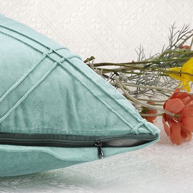 Throw Pillow Covers 2 Pack Solid Color Sofa Decorative Pillow Covers Pillowcases 18 x 18 Inch