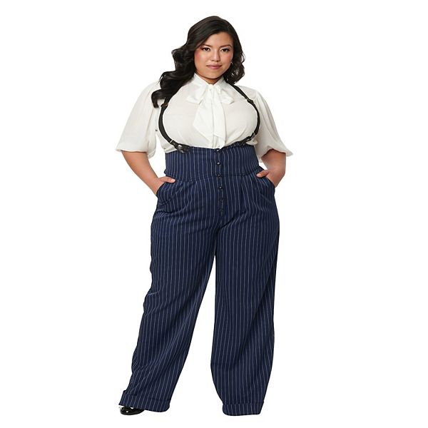 期間限定セール HIGH WAIST WIDE SUSPENDERS PANTS