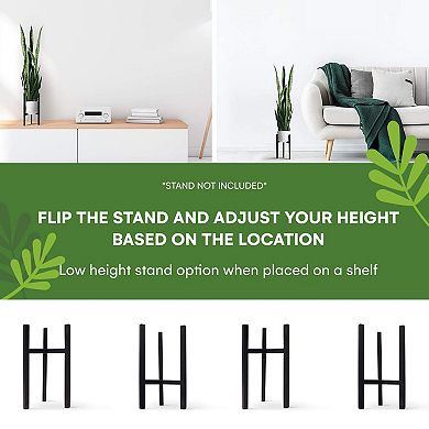 Faux Snake Plant With Thick Durable Pot For Indoor Decor