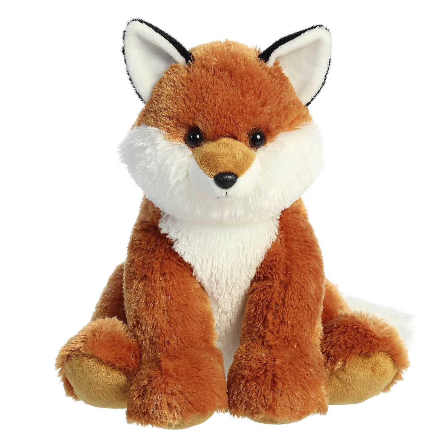 Детская мягкая игрушка Aurora Large Orange 14" Fox Cuddly Stuffed Animal — фото 1