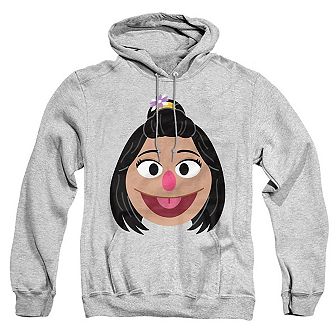 Sesame Street Ji Young Face Adult Pull Over Hoodie