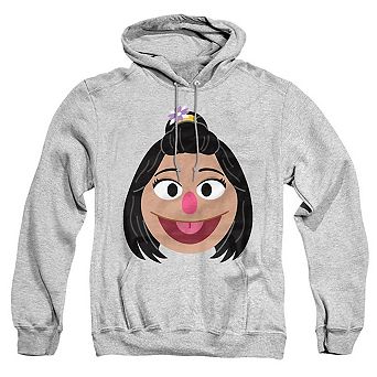 Sesame Street Ji Young Face Adult Pull Over Hoodie