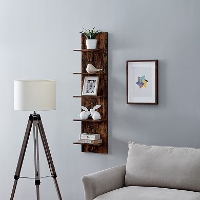Five-tier Wide Column Wall Shelf