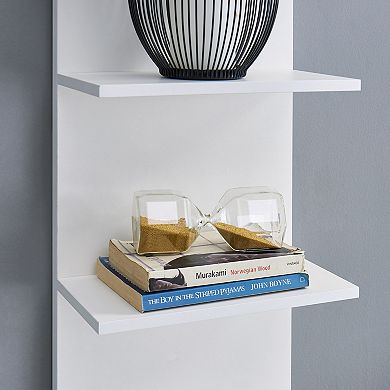 Five-tier Wide Column Wall Shelf