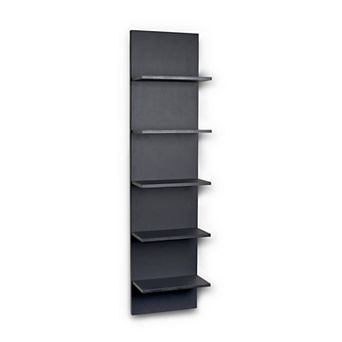 Five-tier Wide Column Wall Shelf
