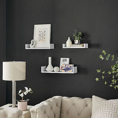 Aalto U-shaped Floating Wall Shelves - Set Of 3 Sizes