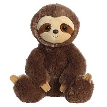 Aurora Large Brown 14" Sloth Cuddly Stuffed Animal