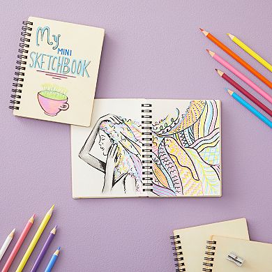 4 Pack Hard Cover A6 Spiral Journal,unruled Notebook, 20 Sheets Each,4.5x5.8 In