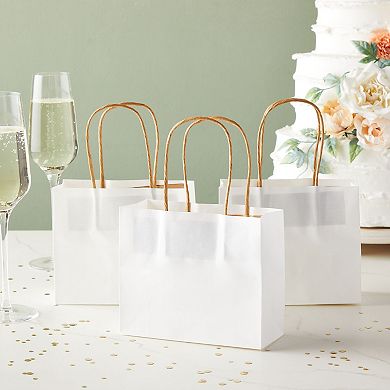Mini Paper Gift Bags With Handles For Baby Shower, Birthday Party (50 Pack)