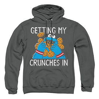 Sesame Street Cookie Monster My Crunches Adult Pull Over Hoodie