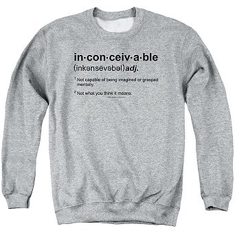 Princess Bride Definition Adult Crewneck Sweatshirt