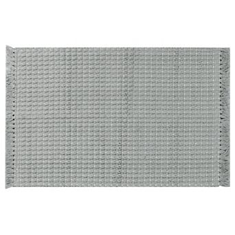 Boho Bathroom Rug, Woven Tecture Rug For Bedroom Throw Rug With Fringe