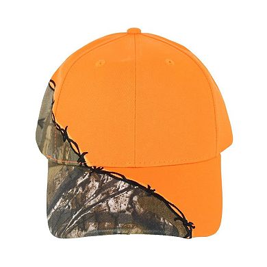 Ctm Kati Unisex Barbed Wire Embroidered Camo Baseball Cap