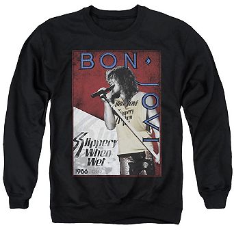 Bon Jovi 86 Tour Adult Crewneck Sweatshirt