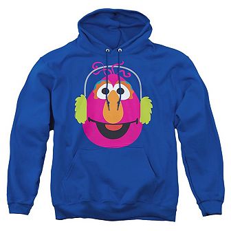 Sesame Street Christmas Nutcracker Telly Monster Adult Pull Over Hoodie