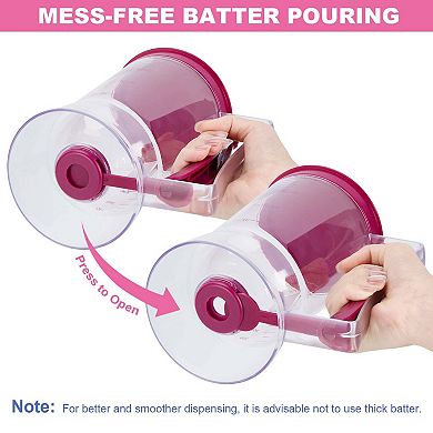 Cup Cake Batter Dispenser For Pancakes Waffles Cupcakes Other Desserts