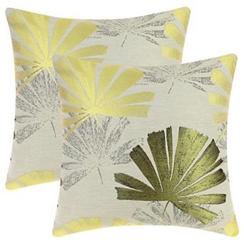 2 pc Throw Pillow Covers Stylish Home Decor Pillowcases for Couch Sofa 18 x18 inches