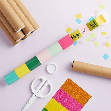 12 Pack Mailing Tubes, 1.5x12 Inch Round Cardboard Mailers With Caps For Posters