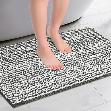 Extra Thick Absorbent Bath Rug Non-slip Bath Carpet Bathtub Mat Bathroom Floor