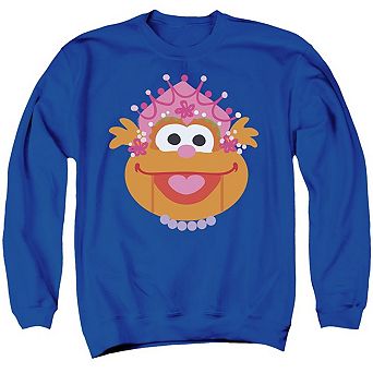 Sesame Street Christmas Nutcracker Zoey Adult Crewneck Sweatshirt