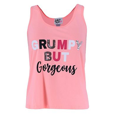 Women's Plus Size Grumpy Gorgeous Tank Top And Capri Set