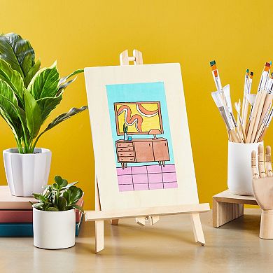 6 Pack Rectangle Wooden Boards For Crafts, Wood Pieces (10.6 X 7.0 X 0.25 In)