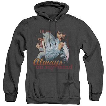 Elvis Presley Always On My Mind Adult Heather Hoodie